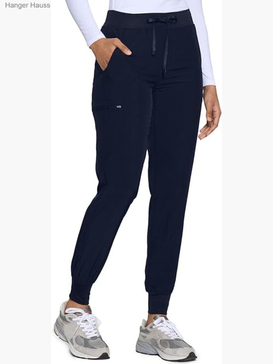 Pants - Soft Stretch Scrub Pants with 5 Pockets, Slim Fit Jogger Style